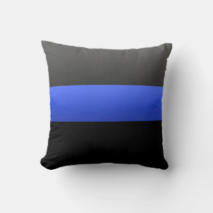 Dünnes Blue Line Kissen