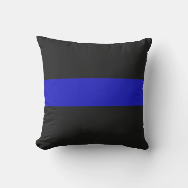 Dünnes Blue Line Kissen (Vorderseite)
