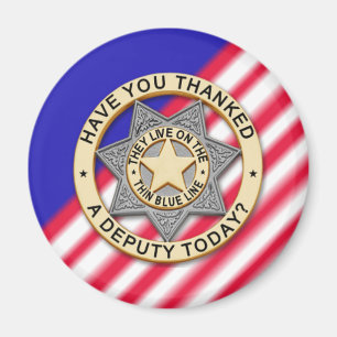 Dünnes Blue Line Magnet