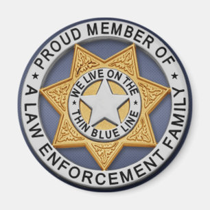 Dünnes Blue Line Magnet