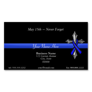 Dünnes Blue Line Magnetische Visitenkarte