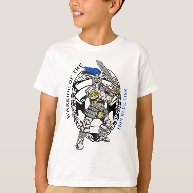 DÜNNES BLUE LINE T-Shirt (Vorderseite)