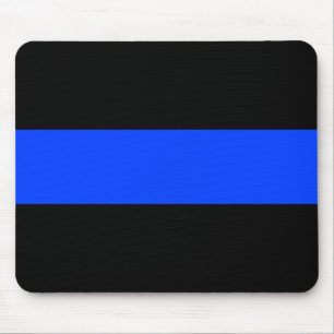 Dünnes Blue Line überwachen Mausunterlage Mousepad