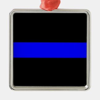 Dünnes Blue Line verzieren Ornament Aus Metall