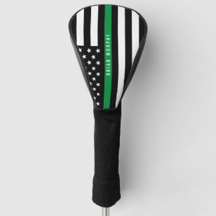 Dünnes Grenze-Flagge-Monogramm Golf Headcover