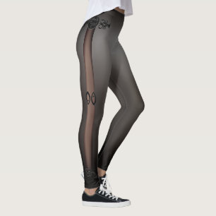Dünnes Haut-Schwarzes Leggings