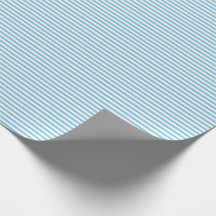 Dünnes hellblaues und Weiß Stripes Packpapier