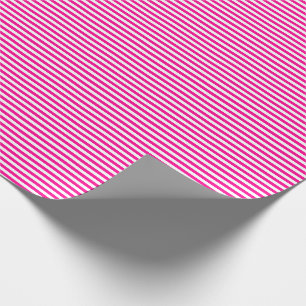 Dünnes Pink-und Weiß-Streifen-Packpapier Geschenkpapier