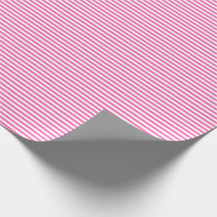 Dünnes rosa und Weiß Stripes Packpapier