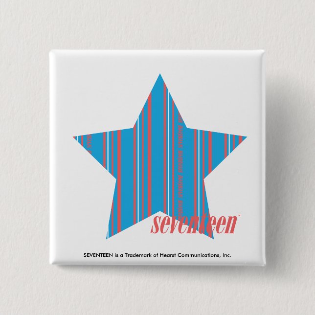 Dünnes Streifen-Aqua 2 Button (Vorderseite)