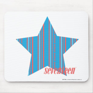 Dünnes Streifen-Aqua 2 Mousepad