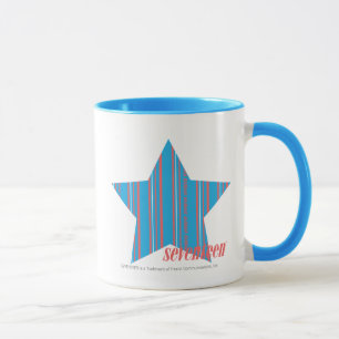 Dünnes Streifen-Aqua 2 Tasse