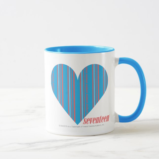 Dünnes Streifen-Aqua 3 Tasse (Rechts)