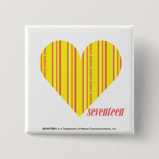 Dünnes Streifen-Gelb 3 Button (Vorderseite)