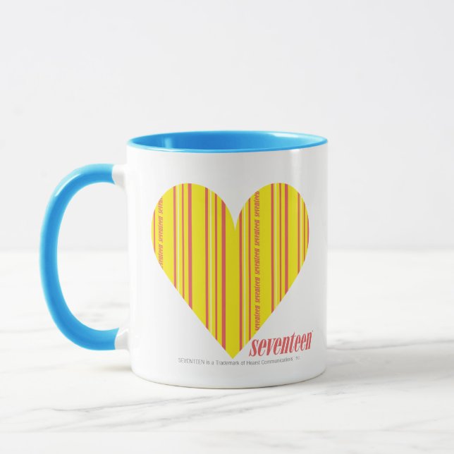 Dünnes Streifen-Gelb 3 Tasse (Links)