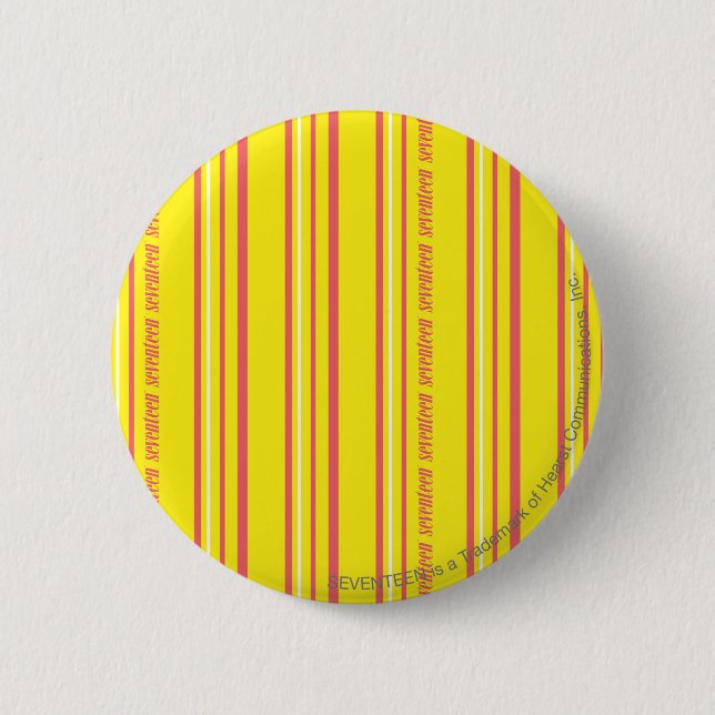 Dünnes Streifen-Gelb Button (Vorderseite)
