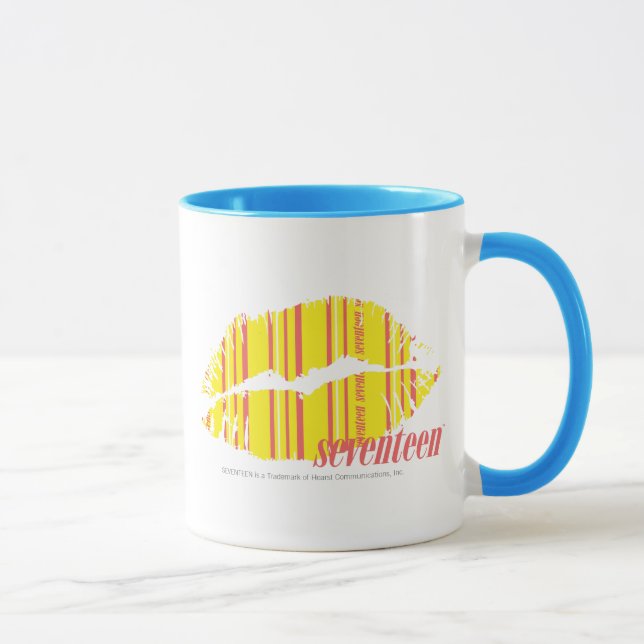 Dünnes Streifen-Gelb Tasse (Rechts)