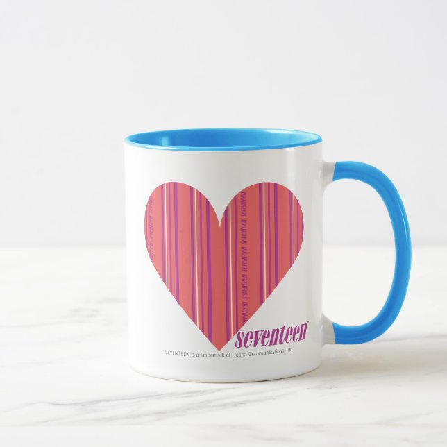 Dünnes Streifen-Rosa 3 Tasse (Rechts)