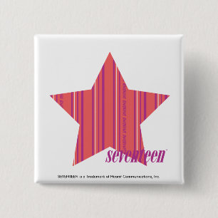 Dünnes Streifen-Rosa 4 Button