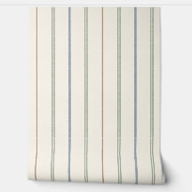 Dünnes vertikales Streifenmuster Boho neutral erdi
