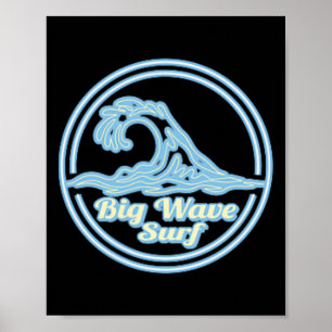 Dunnet Y Big Wave Surf Club, Surfen Grafik Poster