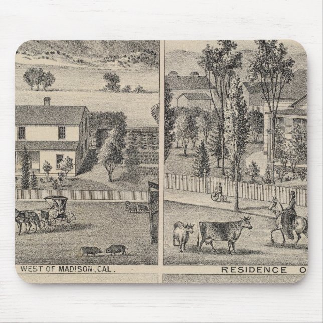 Dunnigan, Winters, Madison-Bauernhof Mousepad (Vorne)