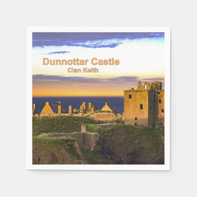 Dunnottar Castle — Clan Keith Serviette (Vorderseite)