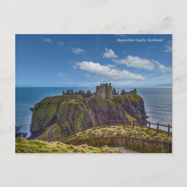 Dunnottar Castle Feiertagspostkarte (Vorderseite)