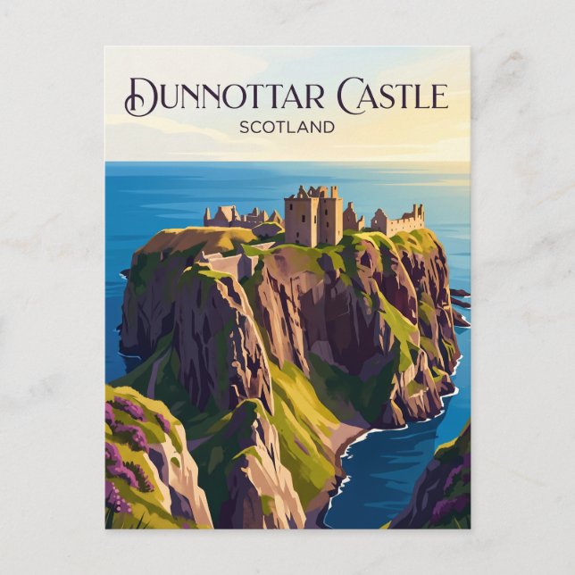 Dunnottar Castle Schottland Postkarte (Vorderseite)