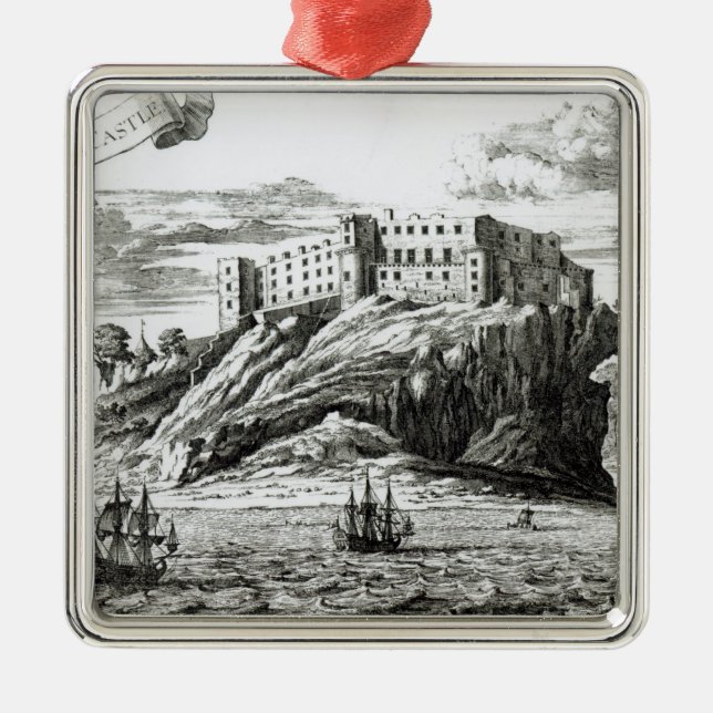 Dunnottar Schloss Silbernes Ornament (Vorne)