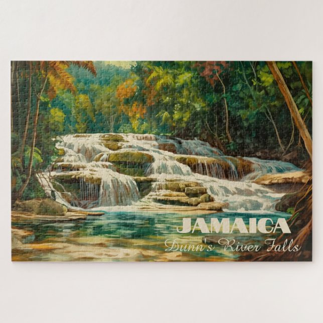 Dunns River Falls Jamaica Jigsaw Puzzle für Erwach (Horizontal)