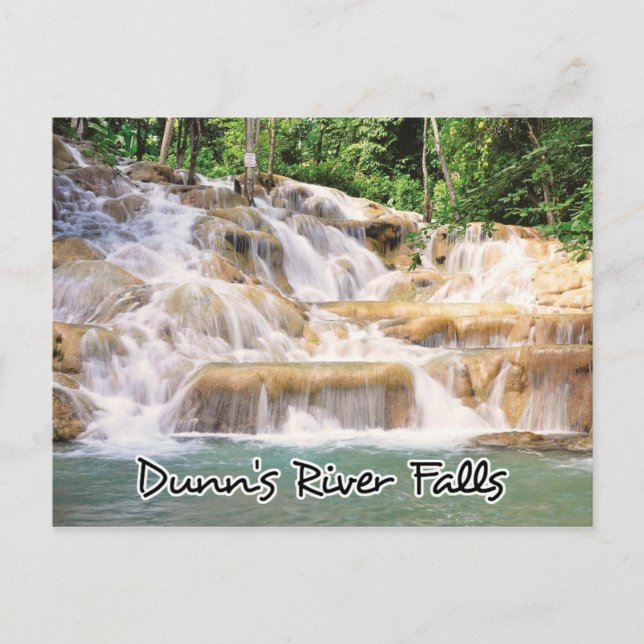 Dunn's River Falls Jamaica schließt Postkarte (Vorderseite)