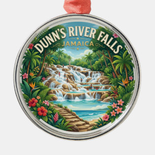 Dunn's River Falls Jamaika Ornament Aus Metall