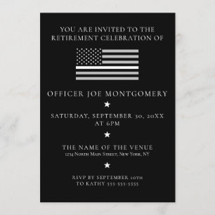 Dünnweißes Party EMS EMT Retirement Einladung