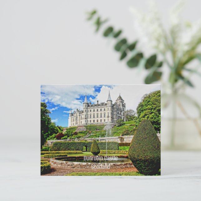 Dunrobin Castle, Schottland, Postkarte (Stehend Vorderseite)