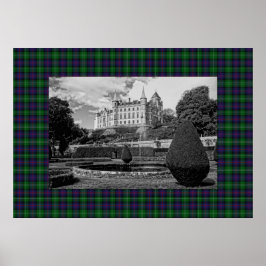 Dunrobin Castle Sutherland Tartan Poster