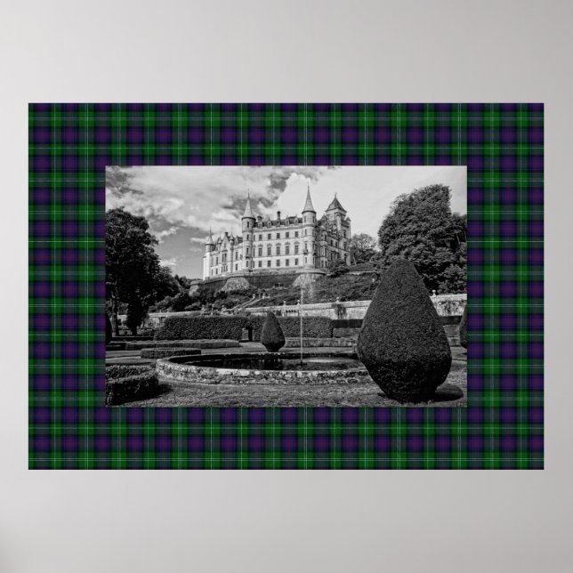 Dunrobin Castle Sutherland Tartan Poster (Vorne)