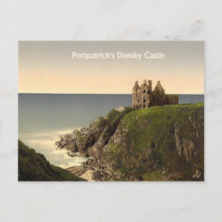 Dunsky Castle at Portpatrick Postcard Postkarte