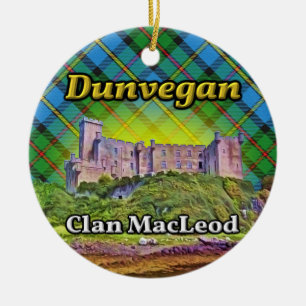 Dunvegan Castle Clan MacLeod Isle of Skye Schottla Keramik Ornament