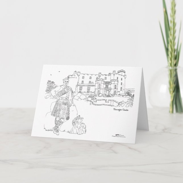 Dunvegan Castle, Schottland Karte (Vorderseite)