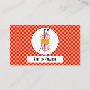 Duo Orange & Light Orange Buffalo Karo-Plaid-Stric Visitenkarte