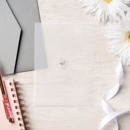 Duogram-Vellum-Overlay für Hochzeitseinladungen