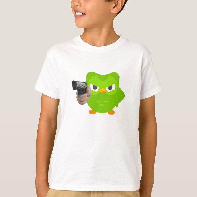 Duolingo ist wütend T-Shirt (Vorderseite)