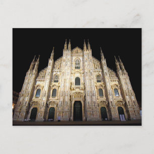 Duomo di Milano - Italien am Abend Postkarte
