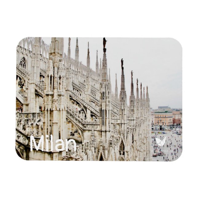 Duomo Mailand - Kühlschrankmagnet von Velvet Escap Magnet (Horizontal)