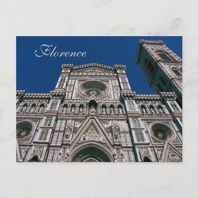 Duomo oder Santa Maria Del Fiore, Florenz, Italien Postkarte (Vorderseite)