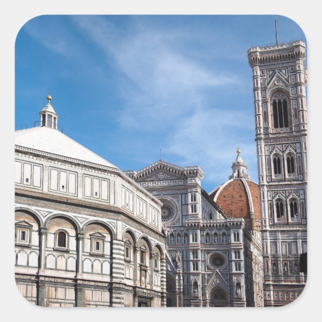 Duomo und Baptistry, Florenz Aufkleber (Vorderseite)