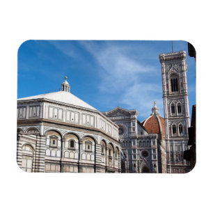 Duomo und Baptistry, rechteckiger Magnet Florenz