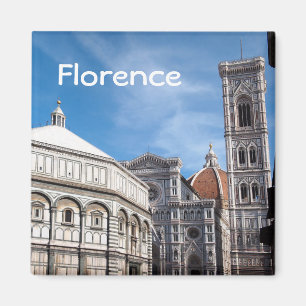 Duomo und Baptistry, Text-Magnet Florenz Magnet