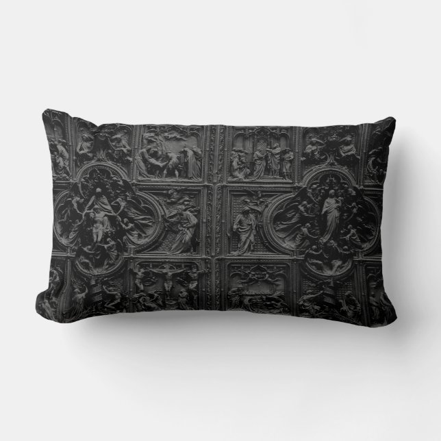 Duomo von Türdetail 01 Mailands (Kathedrale) Lendenkissen (Vorderseite)